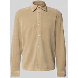 Regular fit vrijetijdsoverhemd in ribcordlook