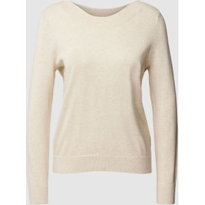 Gebreide pullover met boothals