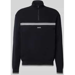 Regular fit schipperstrui van katoenmix, model 'ZONE'