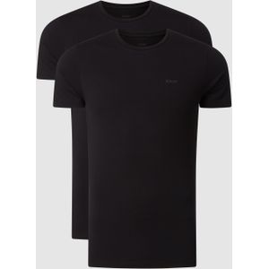 T-shirt met stretch in set van 2 stuks