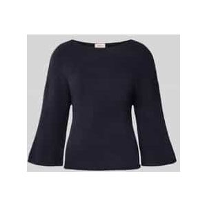 Regular fit gebreide pullover met wol
