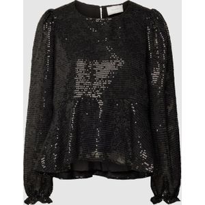 Blouse met pailletten, model 'Rizzo Sequins'