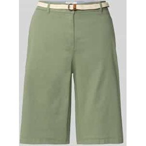 Bermuda met riem en Franse steekzakken