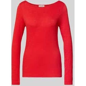 Slim fit shirt met lange mouwen van puur katoen