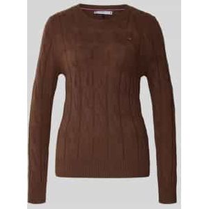 Regular fit gebreide pullover van pure wol