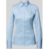 HUGO Womenswear - Slim-fit Blouse - Wit - Gemakkelijk te Strijken Popeline