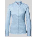 HUGO Womenswear - Slim-fit Blouse - Wit - Gemakkelijk te Strijken Popeline