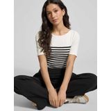 Marc O'Polo - T-shirt - Two-tone - Regular Fit - Katoen