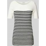 Marc O'Polo - T-shirt - Two-tone - Regular Fit - Katoen