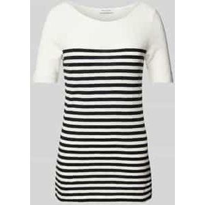 Marc O'Polo - T-shirt - Two-tone - Regular Fit - Katoen