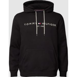 PLUS SIZE hoodie met labelprint, model 'TOMMY'