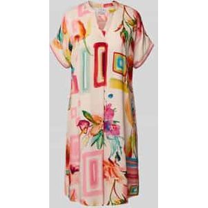 Knielange jurk met tuniekkraag