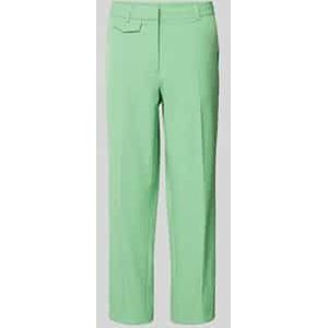 Straight leg stoffen broek met persplooien