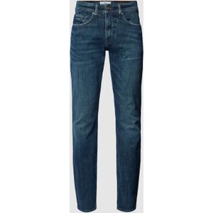 Slim fit jeans met contrastnaden, model 'CHRIS'