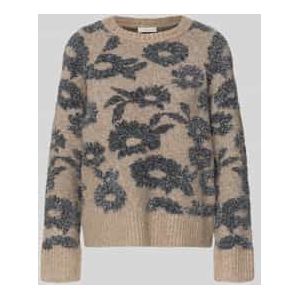 Gebreide pullover met ribboorden, model 'PANTEA'