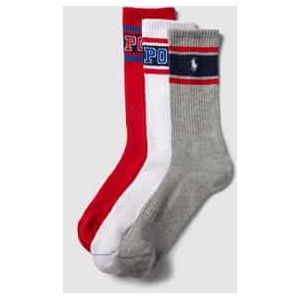 Sokken met labeldetails in een set van 3 paar, model 'VARSITY'