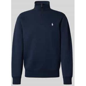 Polo Ralph Lauren - Sweatshirt - Navy - Effen - Halve Rits
