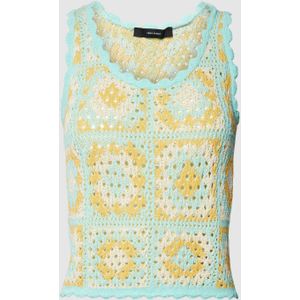 Top met broderie anglaise, model 'VEA'