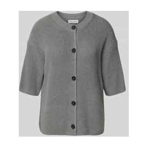 Marc O'Polo - Gebreid Jack - Effen - Loose Fit - Puur Katoen