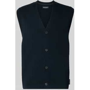 Regular fit mouwloos vest van puur katoen