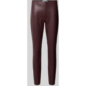 Skinny fit broek in leerlook, model 'RESA'