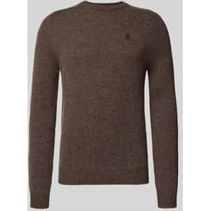 Regular fit gebreide pullover van pure wol