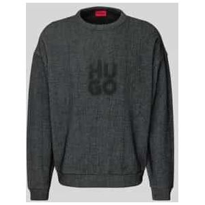 HUGO - Oversized Sweatshirt - Tweekleurig - Katoenmix