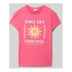 T-shirt - Katoen - Korte Mouwen - Print Met Gommetjes