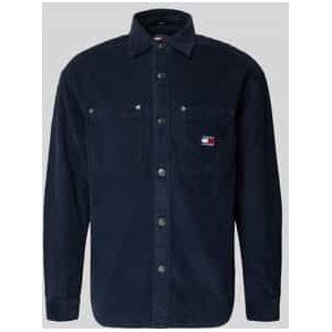 Relaxed fit ribcordoverhemd van puur katoen