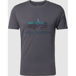 T-shirt met labelprint