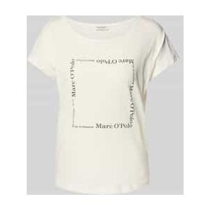 Marc O'Polo - T-shirt - Effen - Katoen - Relaxed Fit - Motiefprint