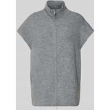 ICHI - Ducie - Gebreid Damesjack - Relaxed Fit - Korte Mouwen