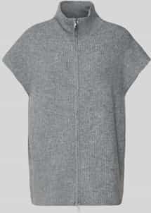 ICHI - Ducie - Gebreid Damesjack - Relaxed Fit - Korte Mouwen