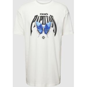 T-shirt met motiefprint, model 'ORIGAMI'