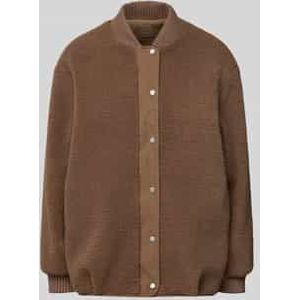 Fleecejack met knoopsluiting, model 'Hulda'