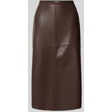 Rok - A-lijnrok - Imitatieleer - Midirok