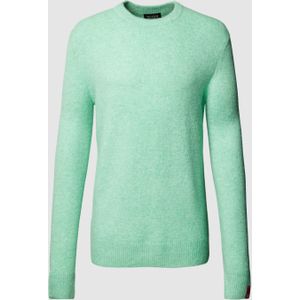 Gebreide pullover in gemêleerde look