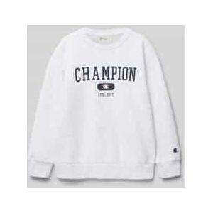 Sweatshirt met labelprint