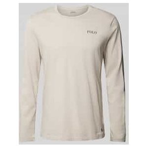 Shirt met lange mouwen en labelprint