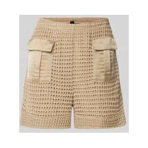 Korte broek met klepzakken en effectgaren