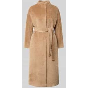 Lange wollen jas van alpacamix, model 'FERITO'