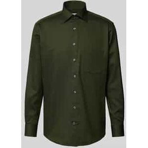 Modern fit zakelijk overhemd met kentkraag