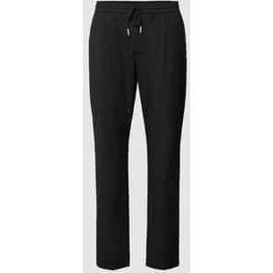 Straight leg stoffen broek met achterzakken