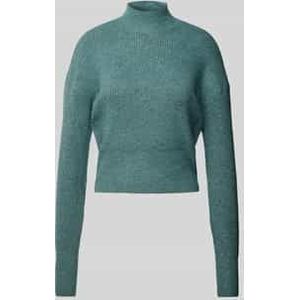 Gebreide pullover met opstaande kraag, model 'NELLA'