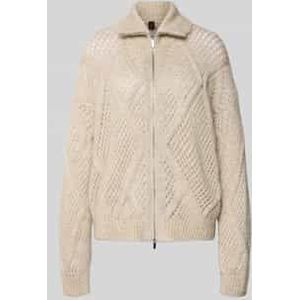 Cardigan van mohairmix met tweewegritssluiting