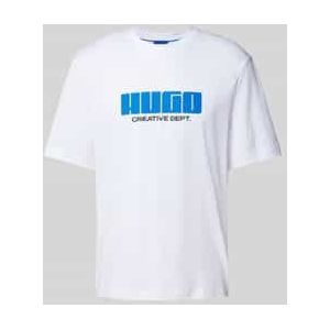 Hugo - Newromi - T-shirt - Wit - 100% Katoen