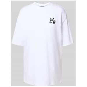 Oversized T-shirt met motiefstitching