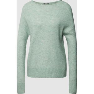 Gebreide pullover in gemêleerde look