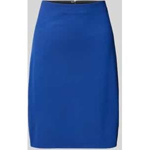 Knielange rok van viscosemix met elastische band