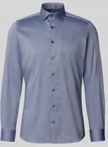 OLYMP - Level Five - Overhemd - Marineblauw - Body Fit - New York Kent